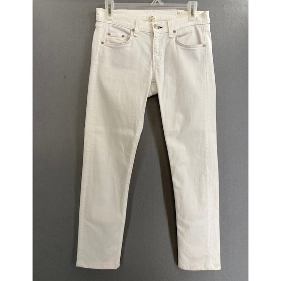 rag & bone Denim - Rag & Bone The Dre in Aged Bright White Jeans Size 6/25 Made in USA